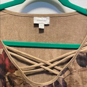 Avenue Floral Crisscross Top